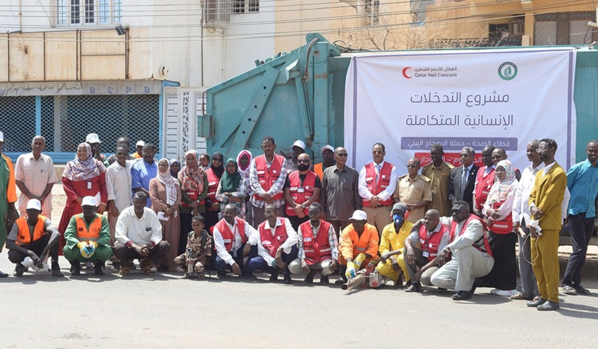 QRCS Launches Environmental Sanitation Campaign in Sudan